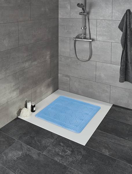 Tapis de douche Arosa PVC - Bleu