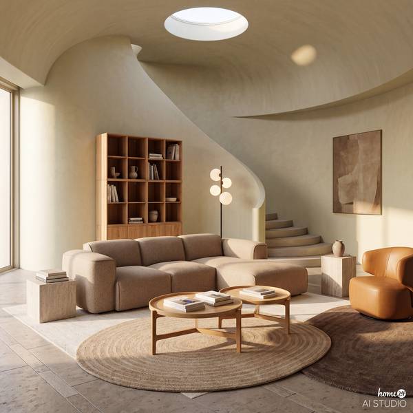 Travertin-Beistelltisch BALIZA Travertin / Beige - 30 x 48 cm