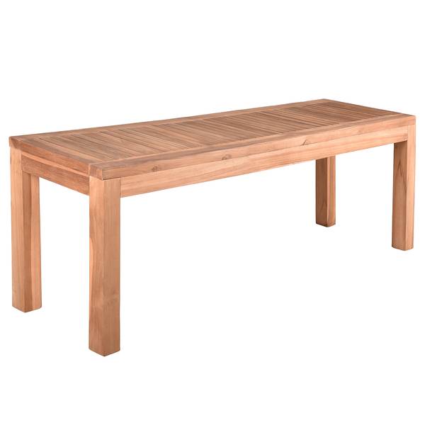 Sitzbank Biaro Teakholz Massiv - Natur - Breite: 120 cm