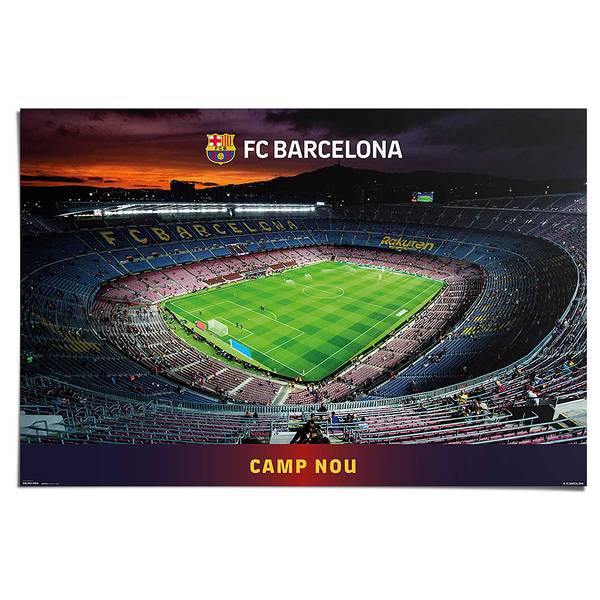 Poster FC Barcelone Griezmann 2020/2021 - Format 61 X 91,5 Cm - Idéal Décoration Chambre Fan Football + 1 Poster Surprise
