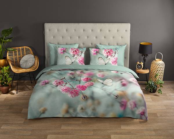 Renforcé Bettwäsche Adel Renforcé - Mintgrün - 240 x 200/220 cm + 2 Kissen 70 x 60 cm