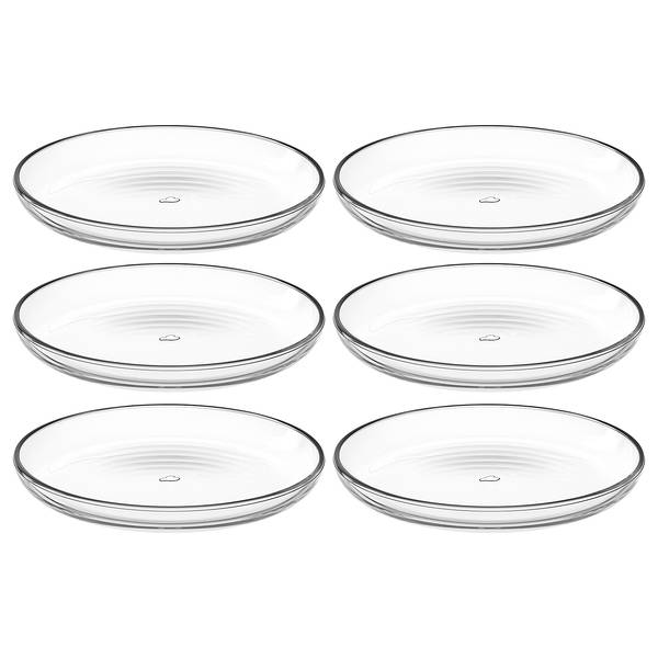 Dessertbord Cucina set van 6 transparant glas - transparant