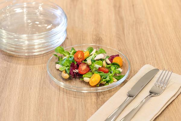 Dessertbord Cucina set van 6 transparant glas - transparant