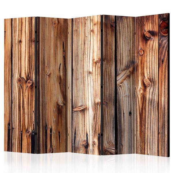 Paravento Wooden Chamber acustico Tessuto non tessuto su legno massello - Marrone