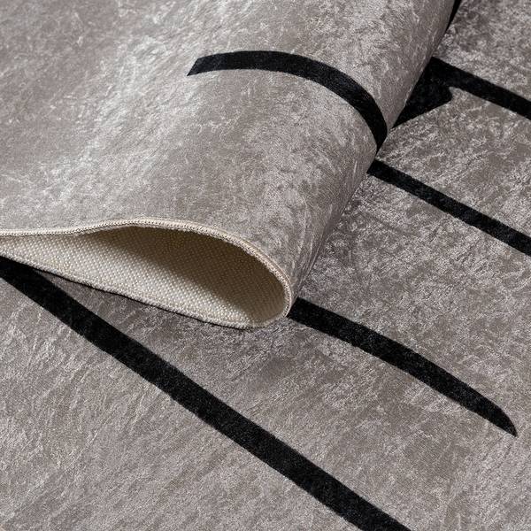 Passatoia da cucina Kitchen Poliestere - Beige / Nero - 80 x 300 cm