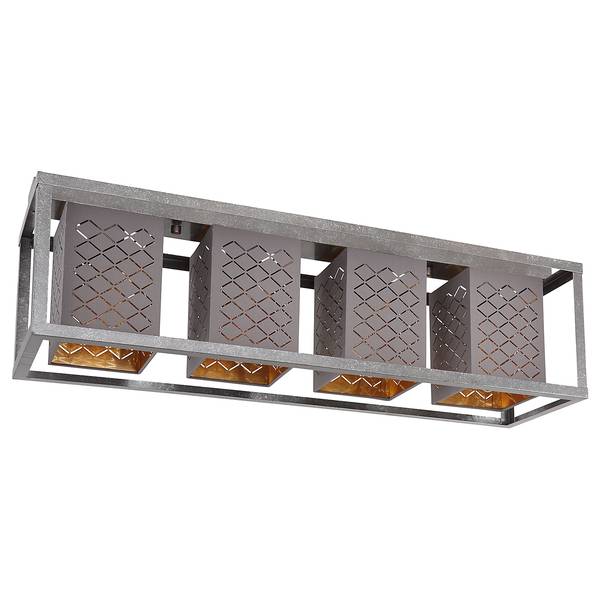 Lampada da soffitto Thomas Tessuto misto / Ferro - Numero di lampadine necessarie: 4