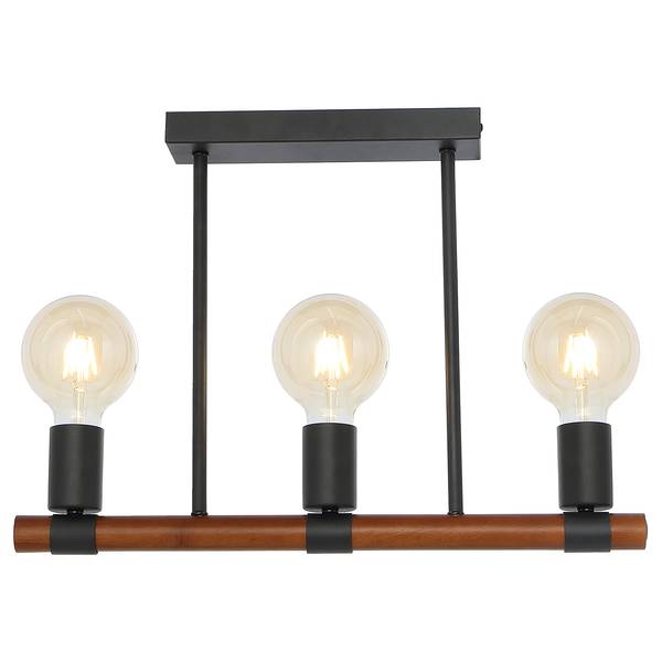 Plafonnier Heinrich - Type A Fer - 3 ampoules