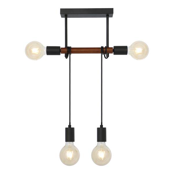 Lampada da soffitto Heinrich B Ferro - 4 punti luce