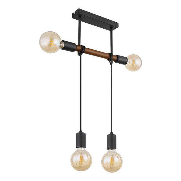 Lampada da soffitto Heinrich B Ferro - 4 punti luce