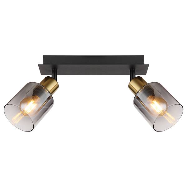Deckenleuchte Hollsy Farbglas / Eisen - Flammenanzahl: 2