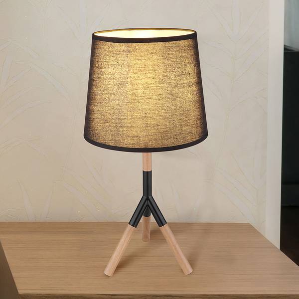 Lampada da tavolo Kikki Tessuto misto / Ferro - 1 punto luce