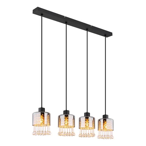 Pendelleuchte Hendry Typ B Farbglas / Eisen - 1-flammig