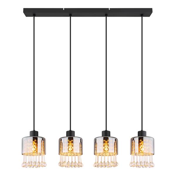 Pendelleuchte Hendry Typ B Farbglas / Eisen - 1-flammig
