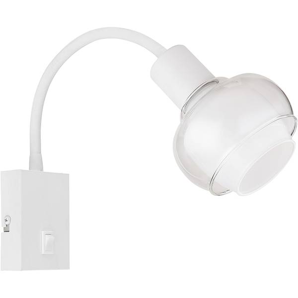 Wandlamp Tokki type B transparant glas/ijzer - 1-lichts - wit