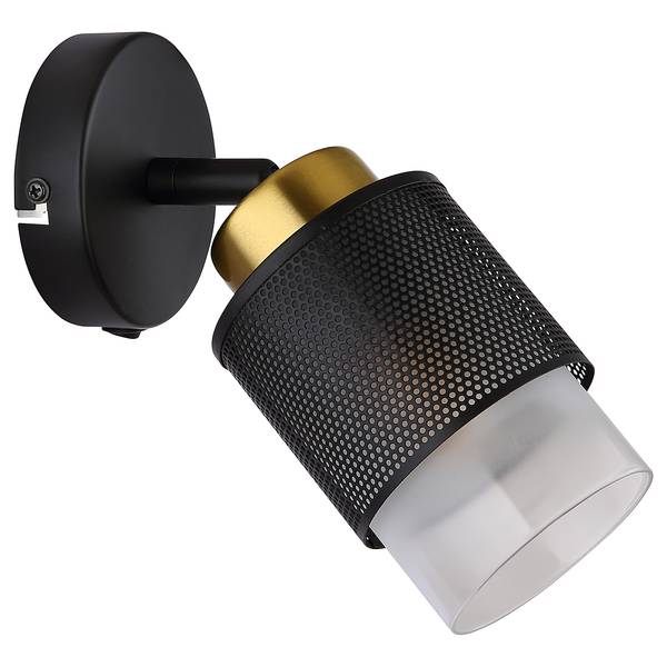 Wandlamp Olga gesatineerd glas/ijzer - 1-lichts