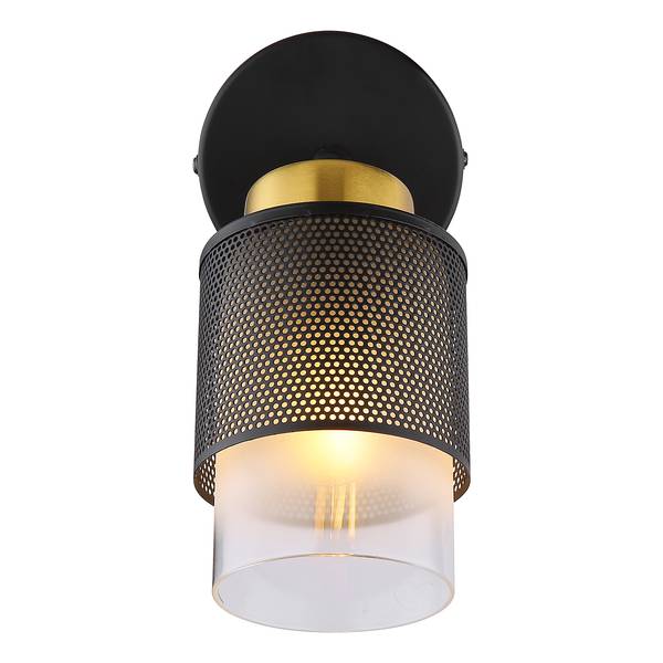 Wandlamp Olga gesatineerd glas/ijzer - 1-lichts