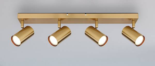 Plafondlamp Robby ijzer - Aantal lichtbronnen: 4