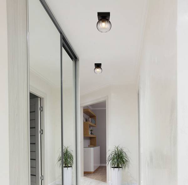 Applique murale Dallerta Verre coloré / Fer - Nb d'ampoules : 1