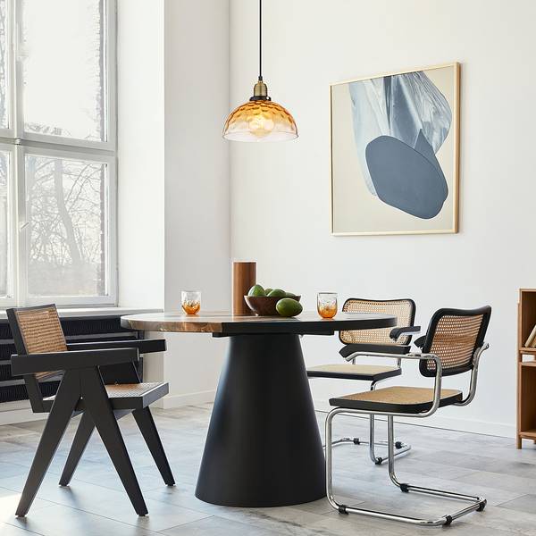 Lampada a sospensione Salvy D Vetro / Ferro - 1 punto luce