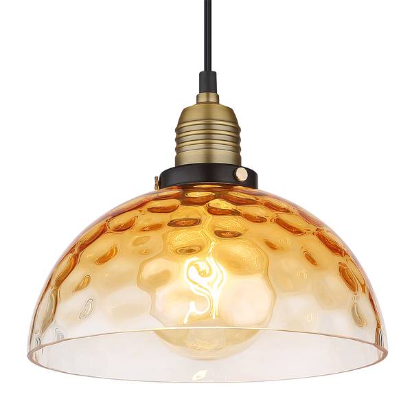 Lampada a sospensione Salvy D Vetro / Ferro - 1 punto luce