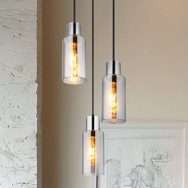 Lampada a sospensione Lidaria Vetro colorato / Ferro - Numero di lampadine necessarie: 3