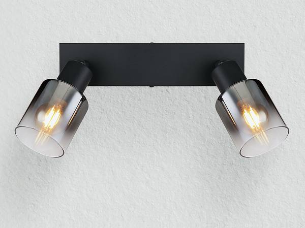 Lampada da soffitto Hubertus Vetro colorato / Ferro - Numero di lampadine necessarie: 2