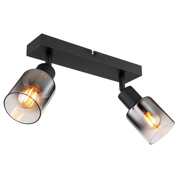 Lampada da soffitto Hubertus Vetro colorato / Ferro - Numero di lampadine necessarie: 2