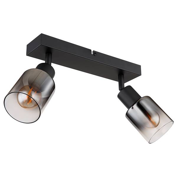 Lampada da soffitto Hubertus Vetro colorato / Ferro - Numero di lampadine necessarie: 2