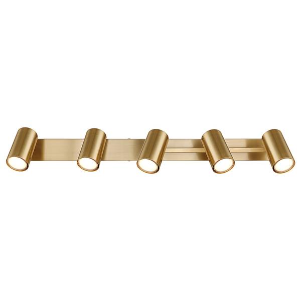 Deckenstrahler Robby Eisen - Gold - Flammenanzahl: 5