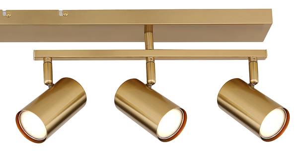 Deckenstrahler Robby Eisen - Gold - Flammenanzahl: 5