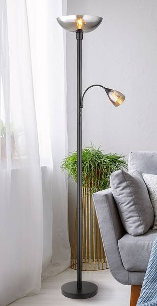 Staande lamp Blade gekleurd glas/ijzer - 2-lichts
