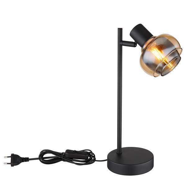 Lampe de table Tokki Verre coloré / Fer - 1 ampoule - Noir