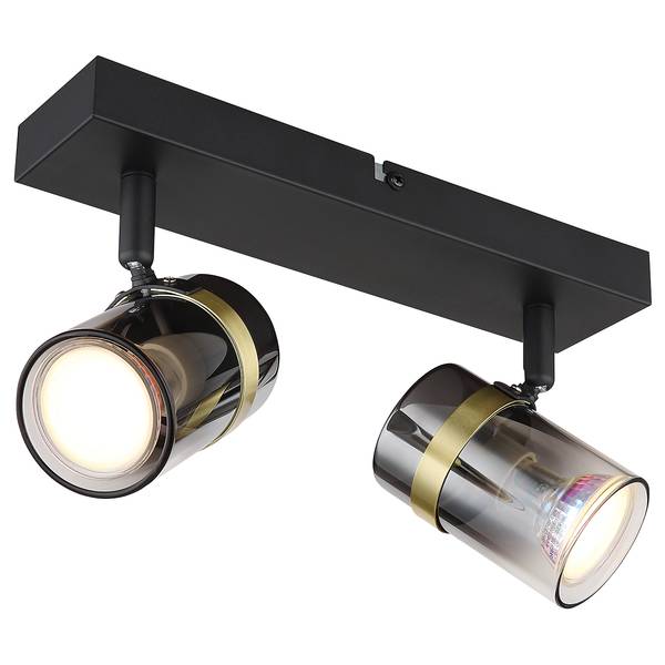Plafonnier Trabby Verre coloré / Fer - Nb d'ampoules : 2