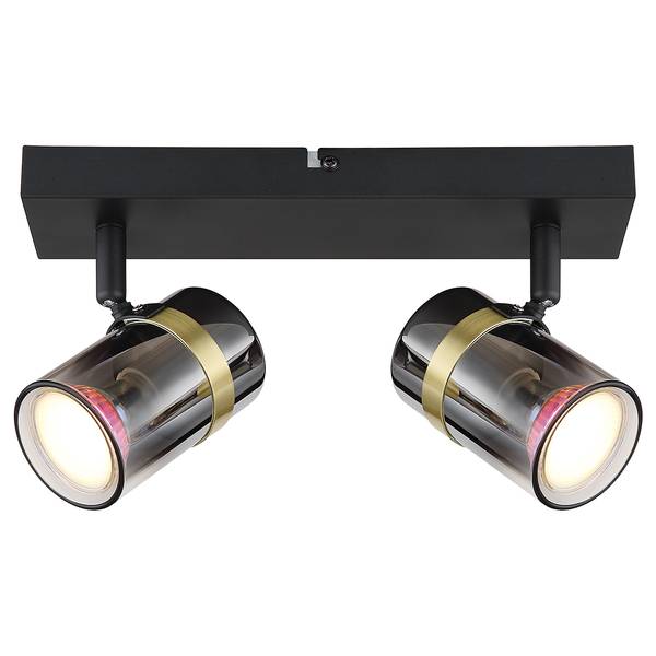 Plafonnier Trabby Verre coloré / Fer - Nb d'ampoules : 2