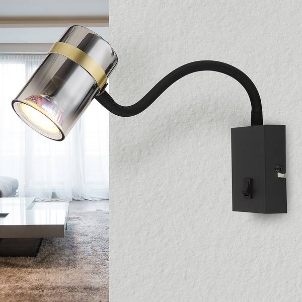 Lampada da parete Trabby B Vetro / Ferro - 1 punto luce