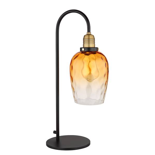 Tafellamp Salvy gekleurd glas/ijzer - 1-lichts