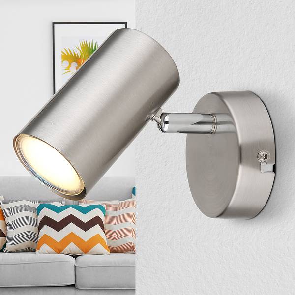 Wandlamp Allvi ijzer - 1-lichts - zilver