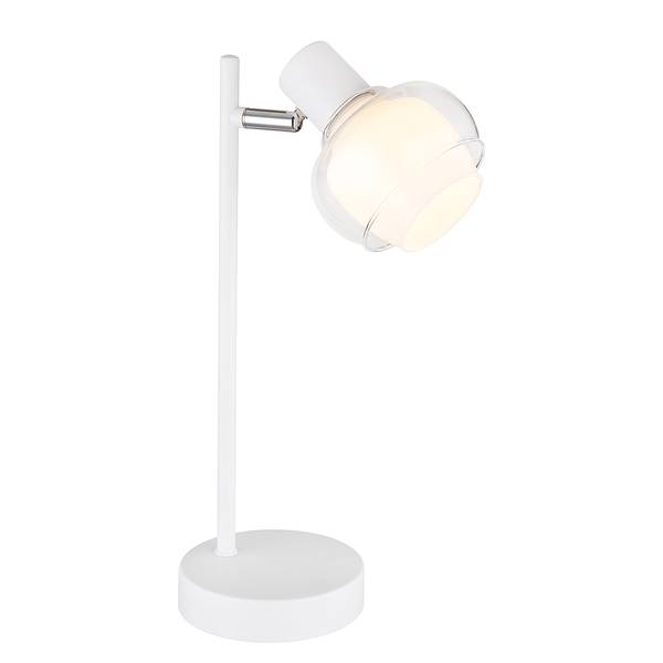 Lampada da tavolo Tokki Vetro trasparente / Ferro - 1 punto luce - Bianco
