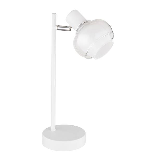 Lampada da tavolo Tokki Vetro trasparente / Ferro - 1 punto luce - Bianco