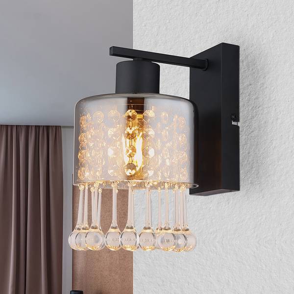 Applique murale Hendry Verre coloré / Fer - 1 ampoule