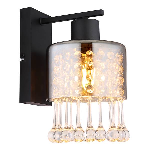 Applique murale Hendry Verre coloré / Fer - 1 ampoule