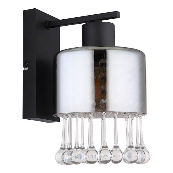 Applique murale Hendry Verre coloré / Fer - 1 ampoule