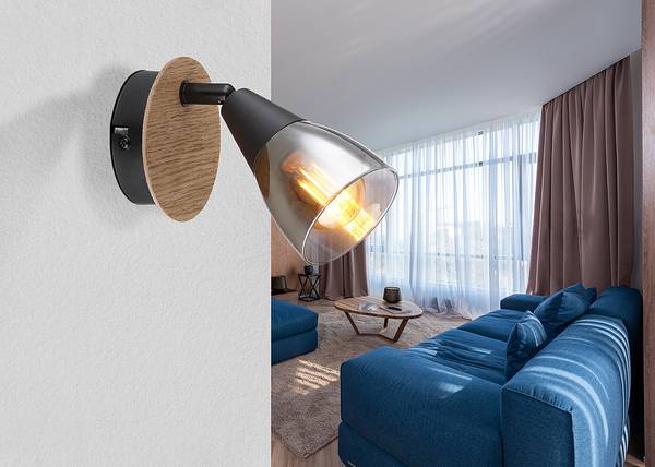 Lampada da parete Mubby Vetro / Ferro - 1 punto luce
