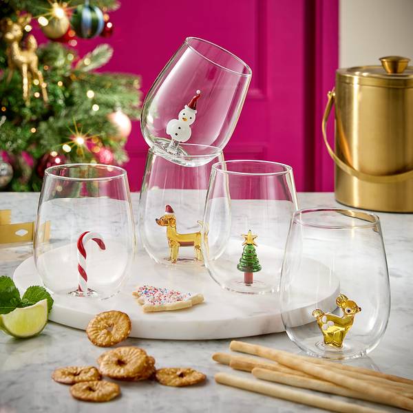 Trinkglas MERRY & JOY Tanne Glas - Transparent