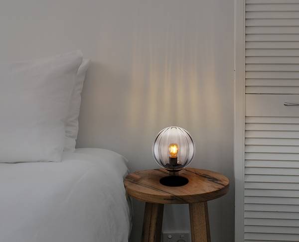 Lampada da tavolo Dallerta Vetro / Ferro - 1 punto luce