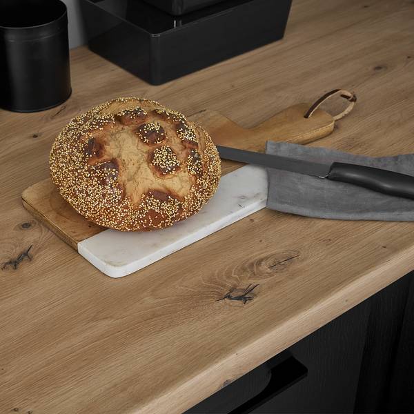 Cucina Collegno G Opaco nero - Larghezza: 370 cm - Senza piani di cottura - Senza utensili di cucina