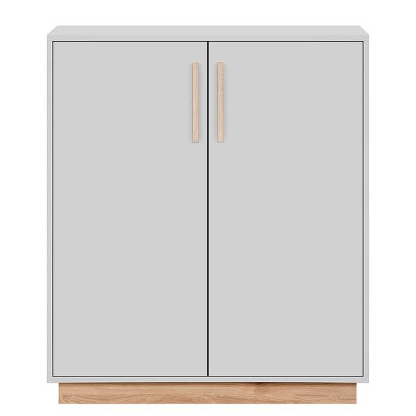 Kommode Shepler Steingrau / Eiche Hickory Dekor