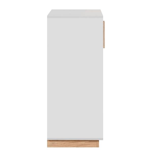 Kommode Shepler Steingrau / Eiche Hickory Dekor