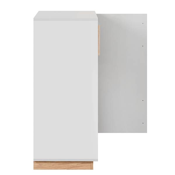 Kommode Shepler Steingrau / Eiche Hickory Dekor