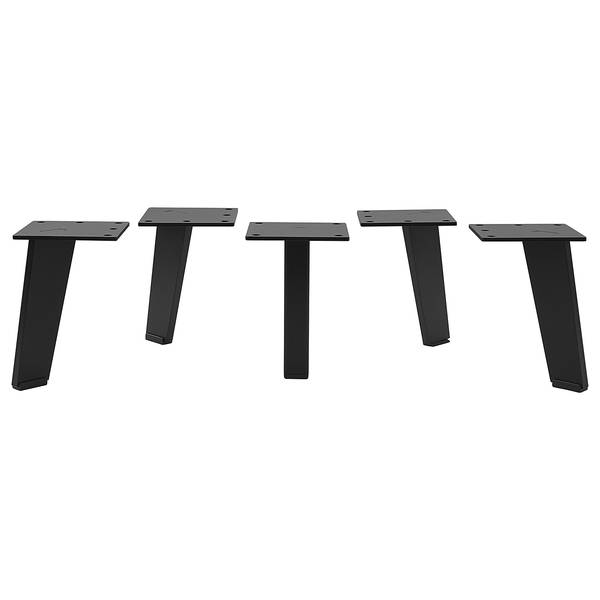 Pieds de meuble lot de 4 Métal - Noir